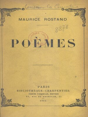 cover image of Poèmes